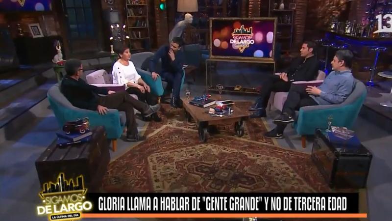 Gloria Benavides en "Sigamos de Largo" de Canal 13