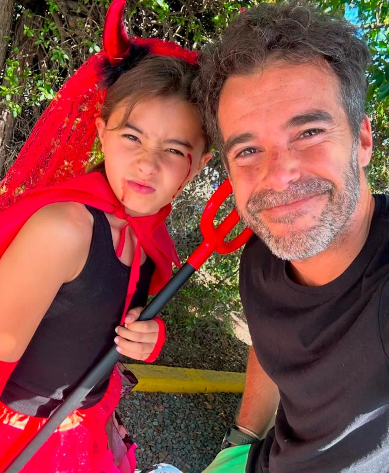 Nicolás Cabré y su hija Rufina - Instagram