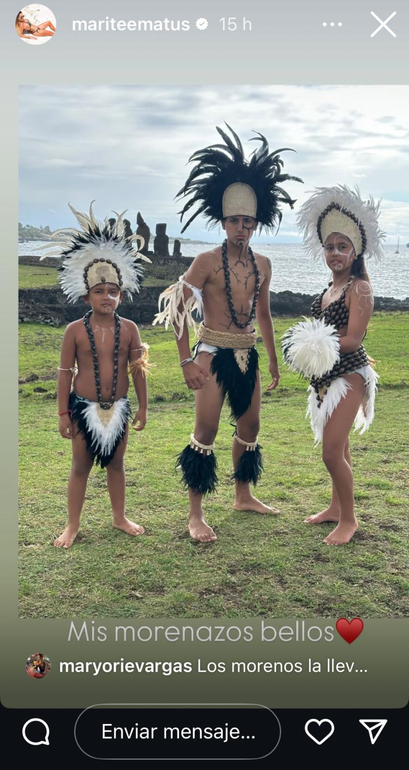 Así lucen hoy los hijos de Arturo Vidal y Marité Matus - Instagram