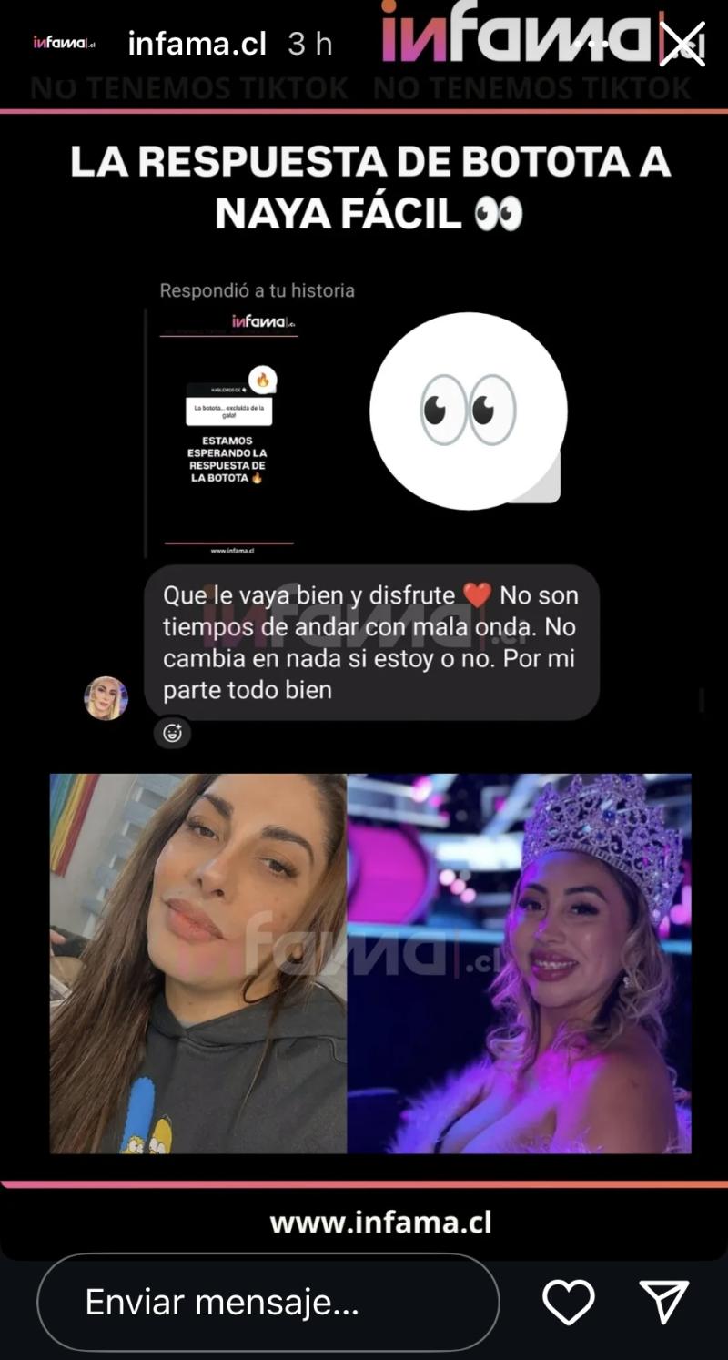 Respuesta de Botota Fox a Naya Fácil - Infama