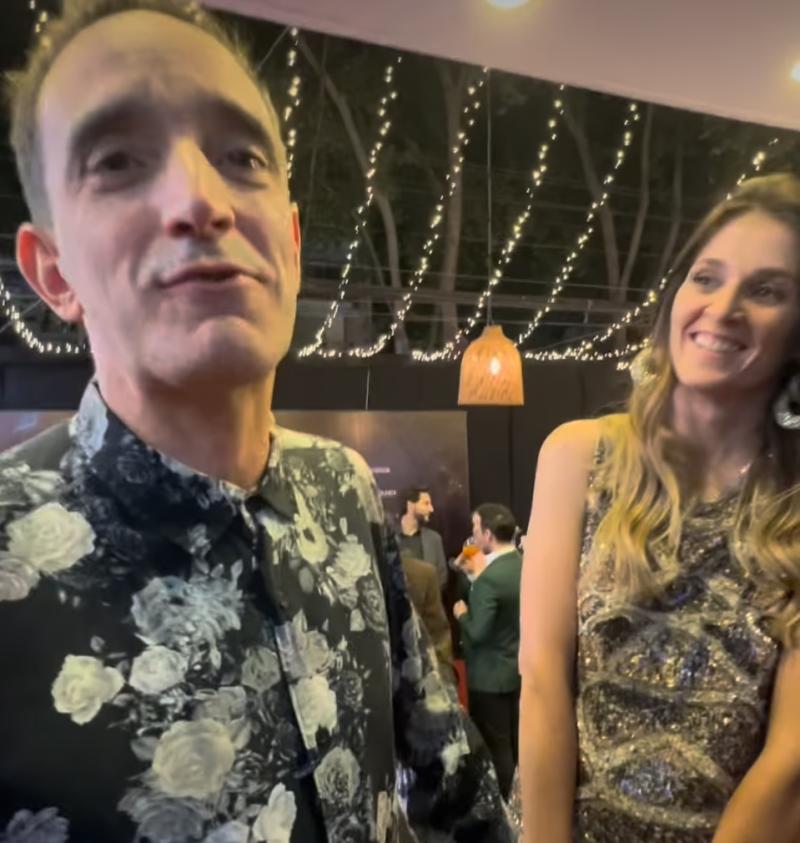 Nicolás Saavedra y su pareja Francisca - ADN