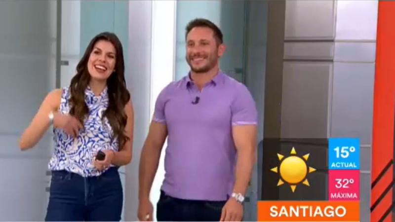 Natalia López y Francesco Gazzella se ríen de la acción de Carlos Zárate