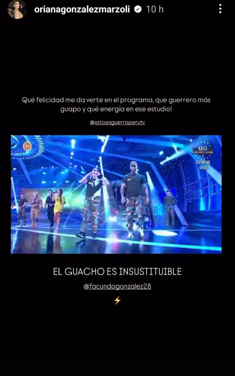 Oriana felicita a Facundo