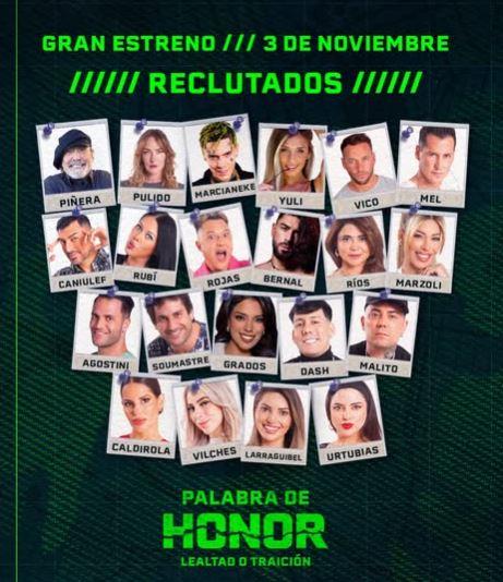 Reclutados en "Palabra de Honor"