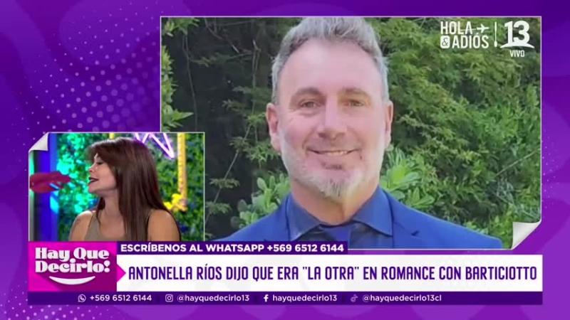 Antonella Ríos habló sobre el quiebre de su relación con Marcelo Barticciotto