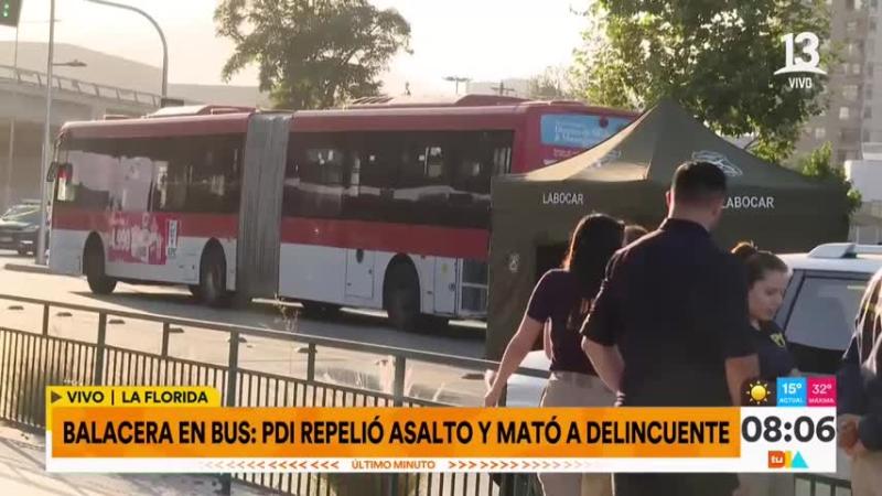 Balacera en bus RED
