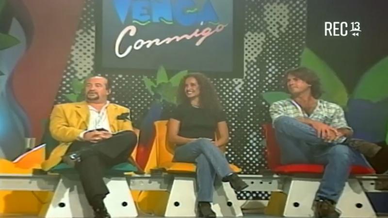 Claudia Miranda en Venga Conmigo de Canal 13 en 1995