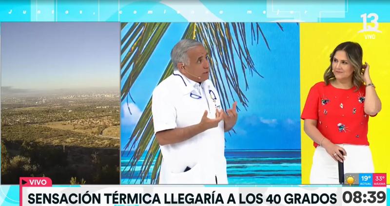 El doctor Ugarte enfatizó la importancia de comer liviano durante la temporada de calor