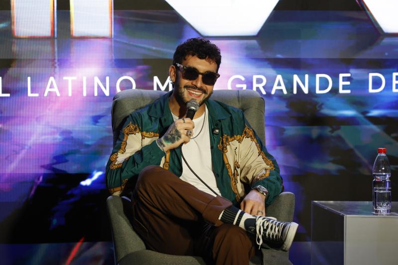 Edo Caroe en conferencia de prensa del Festival de Viña 2025. Créditos: ATON