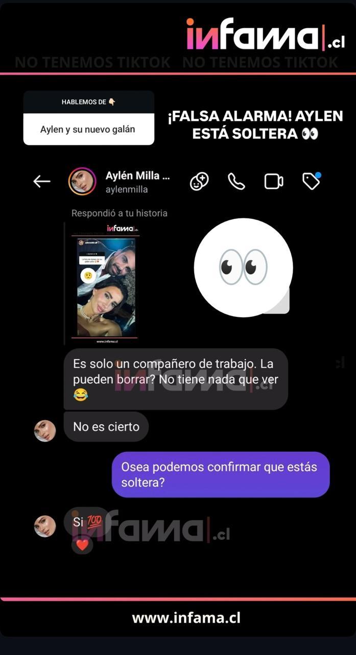 Aylén Milla responde a Infama.