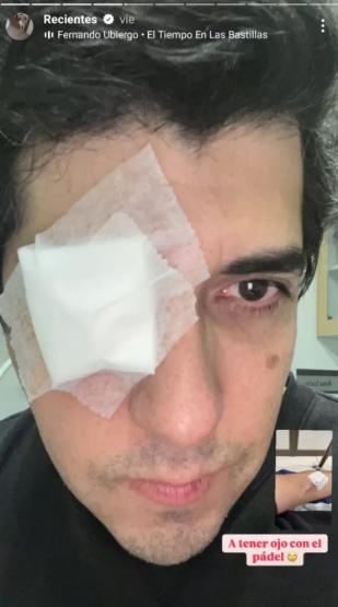 Ex notero de "CQC" sufrió accidente en pleno partido de pádel.