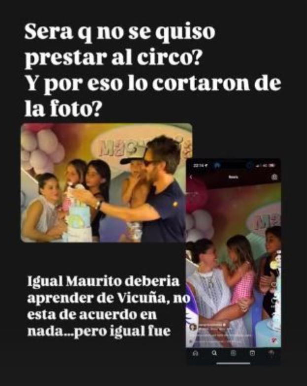 La verdadera fotografía familiar en la que la China Suárez borró a Benjamín Vicuña.