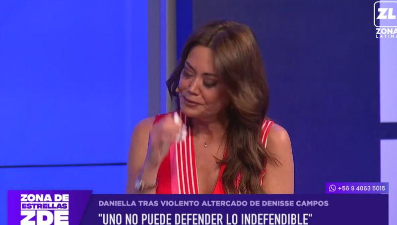 Daniella Campos se refirió a la última polémica de su hermana Denisse.
