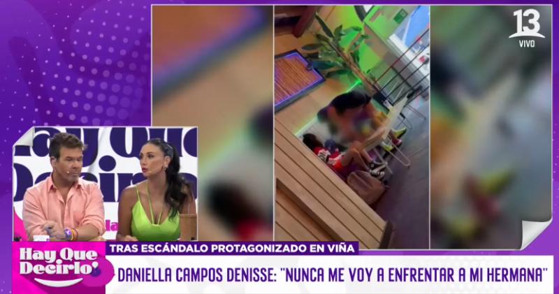 Pamela Díaz reaccionó a las palabras de Daniella Campos sobre su hermana Denisse.