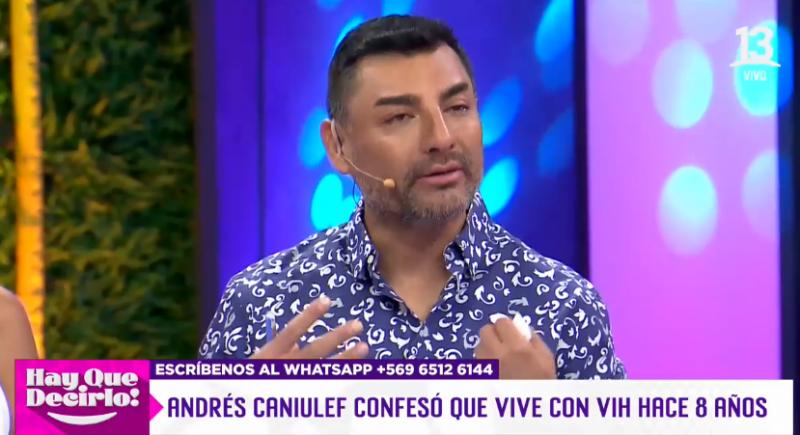Andrés Caniulef se emocionó tras leer sentido mensaje.