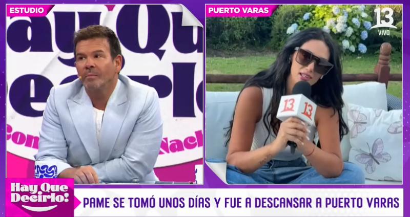 Pamela Díaz reapareció tras haber sufrido problema de salud en vivo.