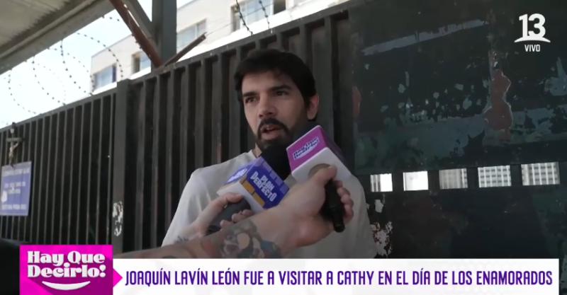 Joaquín Lavín Jr visitó a Cathy Barriga en el Día del Amor.