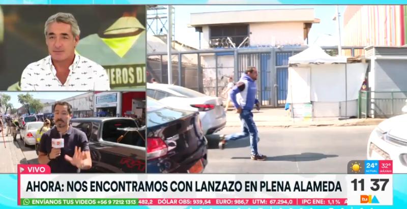 Tu Día captó el momento justo de un lanzazo en Estación Central.
