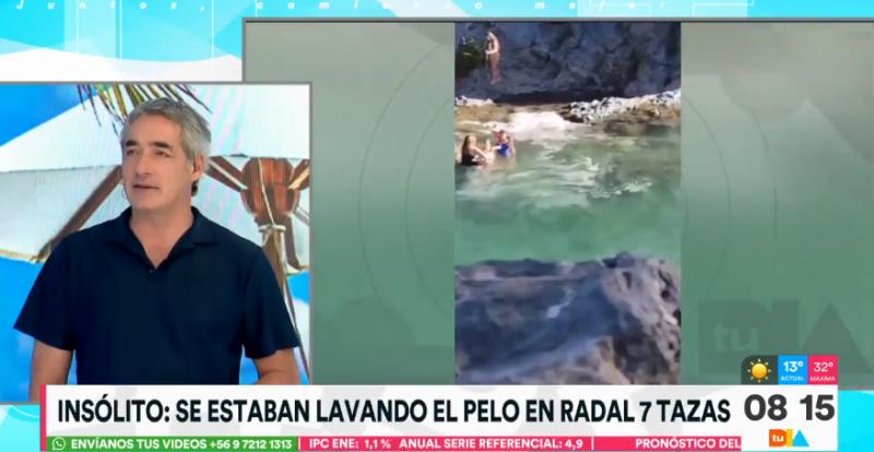 Mujeres generaron total indignación por lavarse el pelo en Radal Siete Tazas.