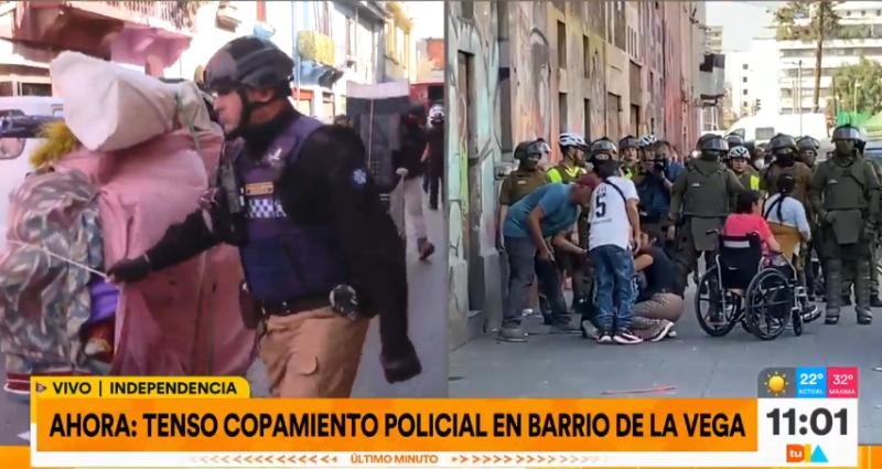 Tu Día capta tenso copamiento policial que se vivió en el sector de La Vega.