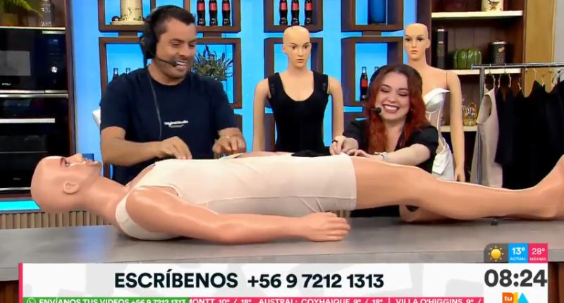 Productores de Tu Día desataron risas en pleno matinal mientras preparaban maniquí.