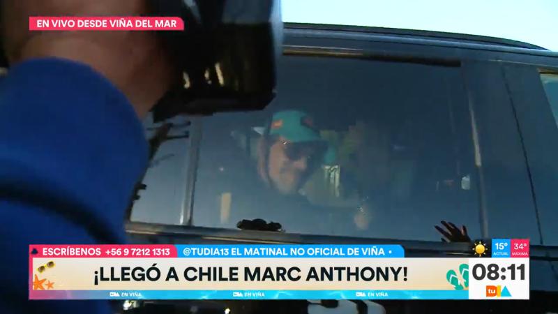 La llegada de Marc Anthony a Chile