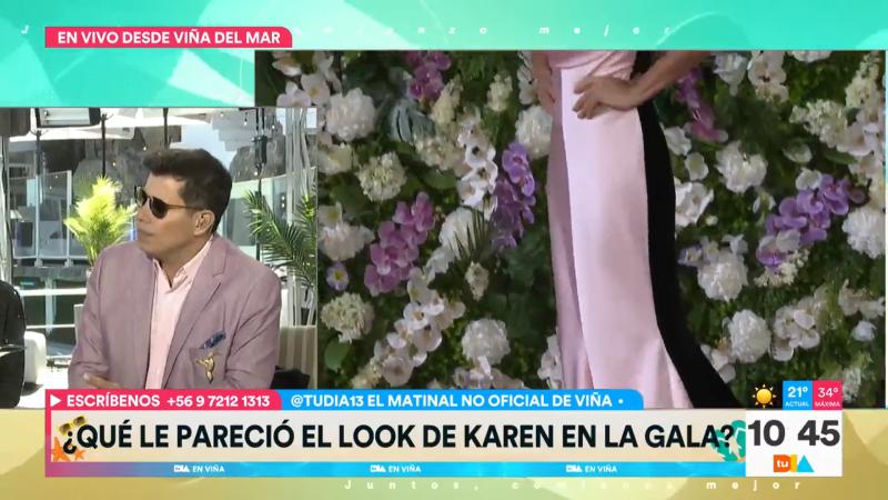 Colombiano analiza el look de Karen Doggenweiler