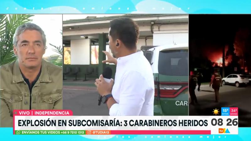 Explosión deja a tres carabineros heridos