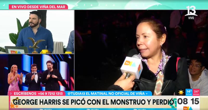 Esta fue la reacción del público venezolano tras el fallido show de George Harris en Viña 2025