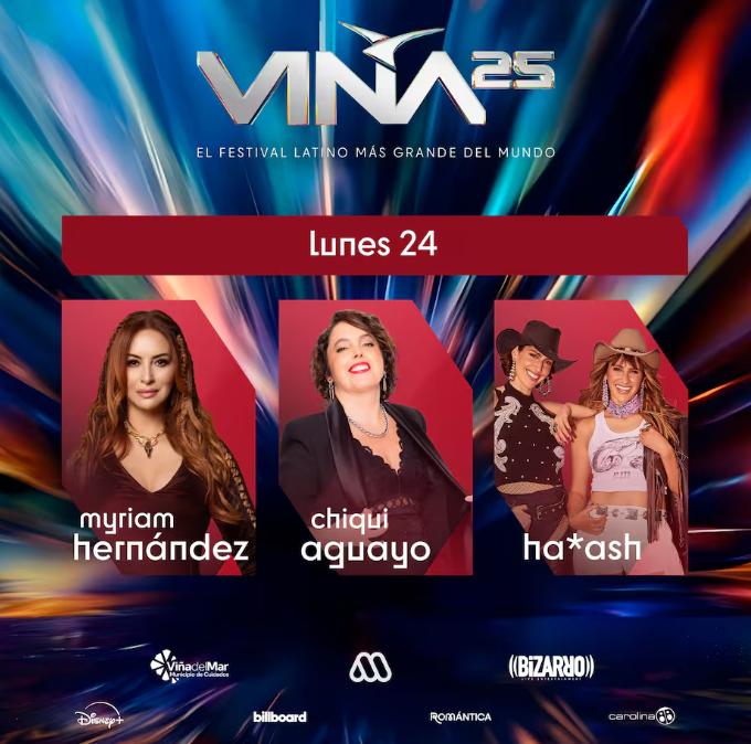 ¿Quiénes se presentarán en el Festival de Viña este lunes 24 de febrero?