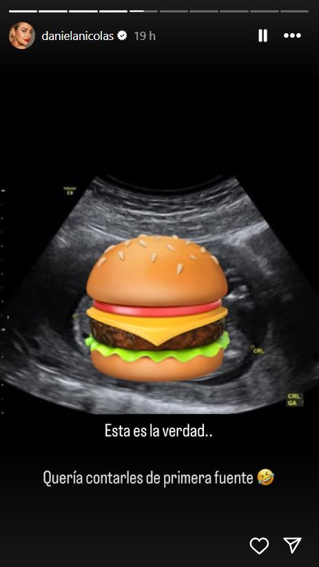 Así respondió Daniela Nicolás a los rumores de embarazo.