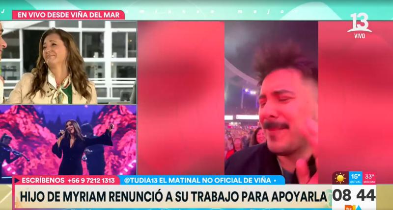 La emotiva coincidencia en el show de Myriam Hernández que sorprendió al equipo de Tu Día