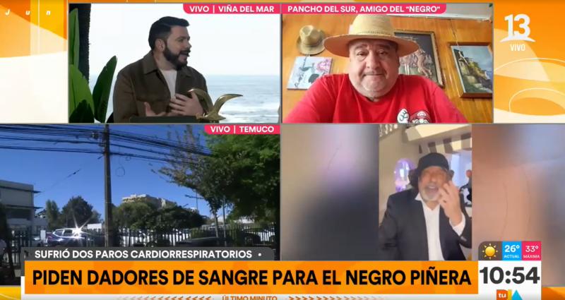 Informan que se necesitan dadores de sangre para Negro Piñera debido a su grave estado de salud