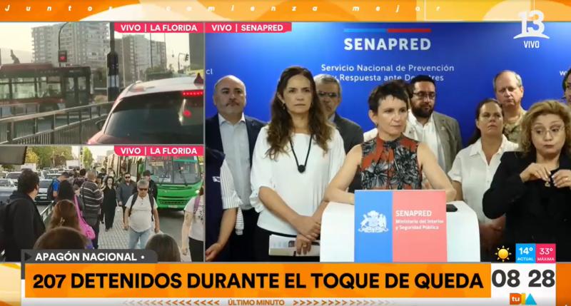 Gobierno levanta el estado de excepción por catástrofe tras masivo corte de luz