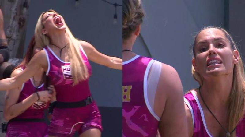 Oriana y Gala gritan