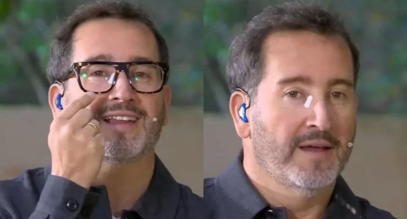 Eduardo Fuentes muestra su post operatorio