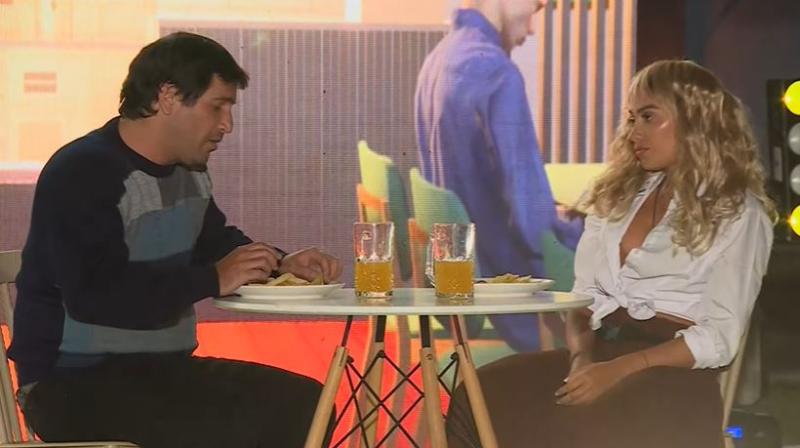 Félix Soumastre y Lorena Gálvez durante recreación de escena