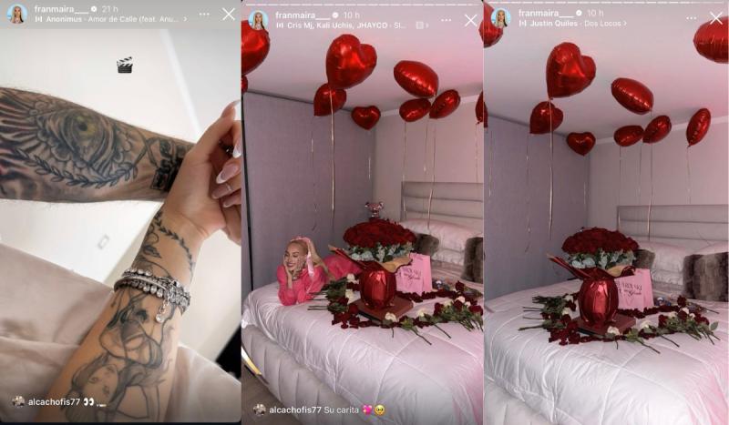 Fran Maira en sus historias de Instagram.