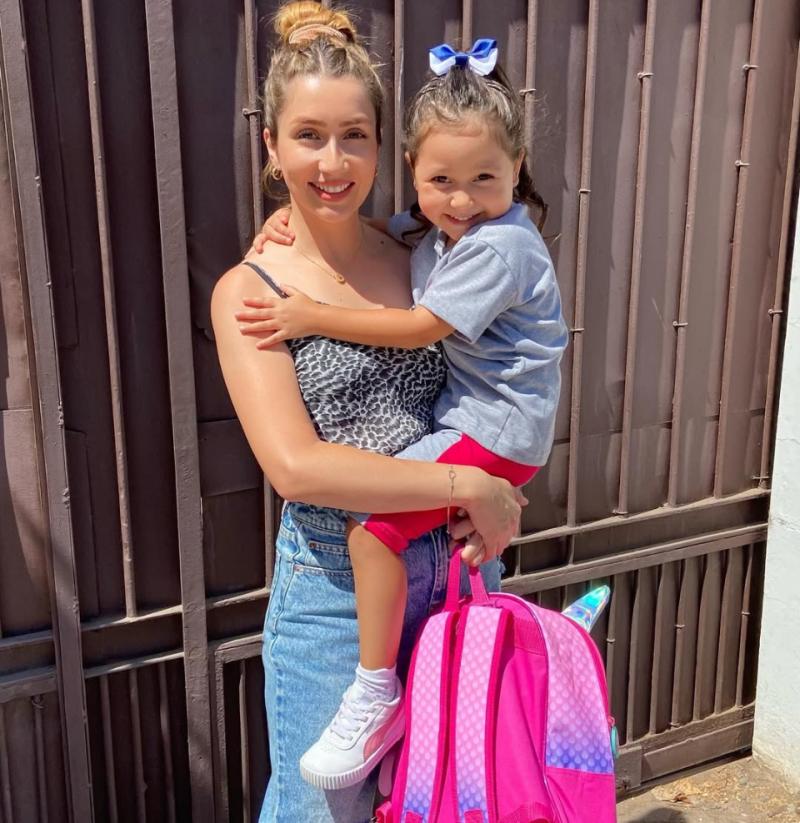 Araceli Díaz junto a su hija con Sebastián Leiva - Instagram