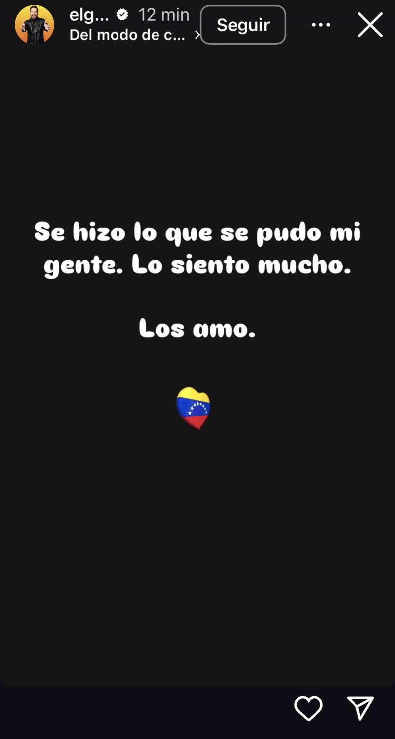 George Harris reacciona en redes sociales tras fallida rutina en Viña 2025 - Instagram