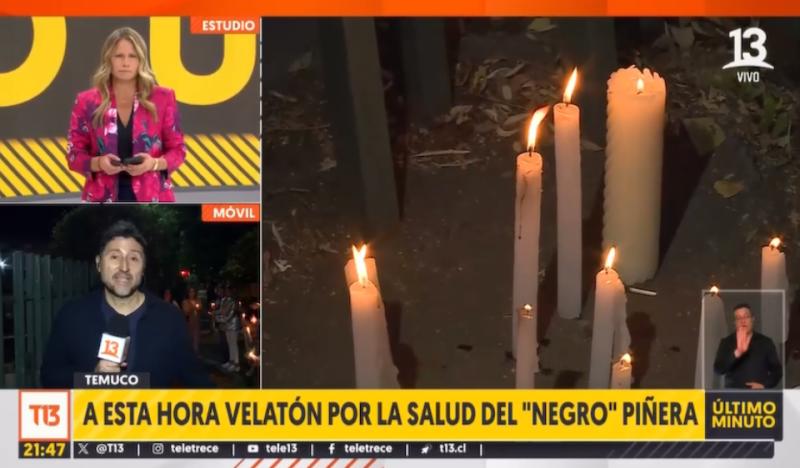 Valatón por estado de salud de Miguel Piñera - Captura T13