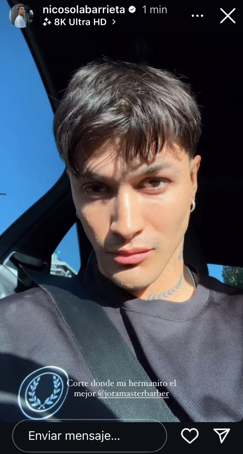 Nicolás Solabarrieta luce nuevo corte de pelo - Instagram