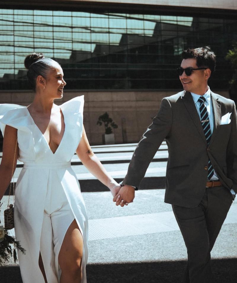 Belén Muñoz, ex de Pancho Rodríguez, se casó por el civil