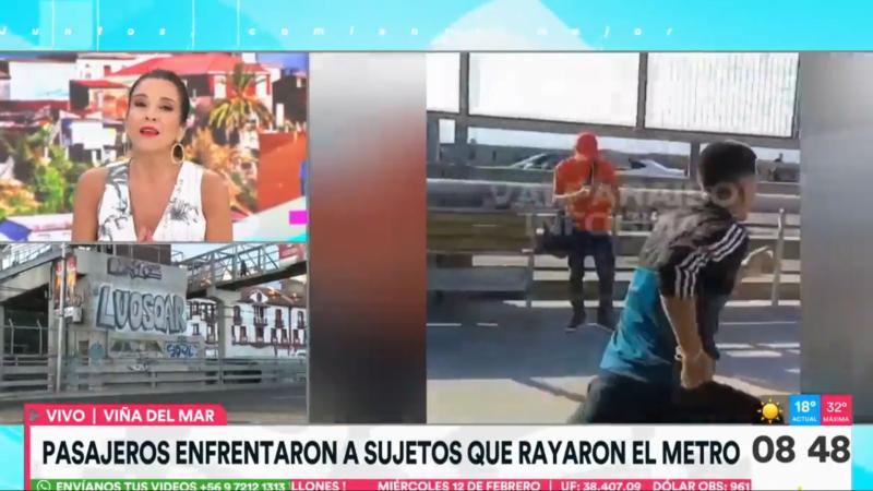 La indignación de Karla Constant y José Luis Repenning por jóvenes que rayaron tren del Metro de Valparaíso: "¿Por qué tenemos que vivir en una ciudad fea?"