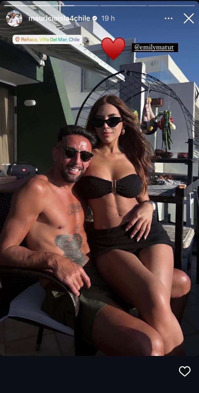 Mauricio Isla y Emily.