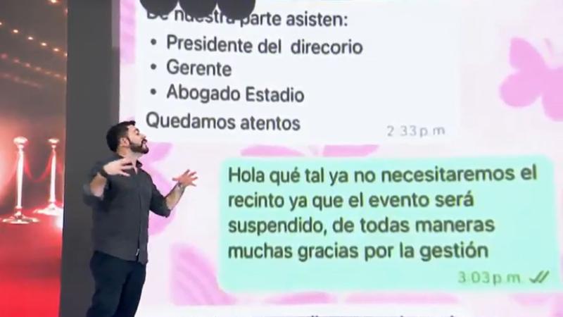 El chat de Naya Fácil con directivo del Estadio Español