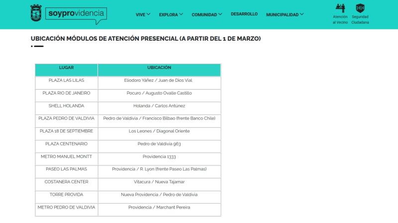 Permiso de circulación 2025 en Providencia - Captura de pantalla