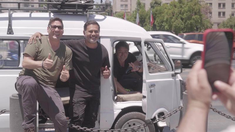 Pancho Saavedra, Jorge Zabaleta y Pedro Ruminot en "Socios por Chile"