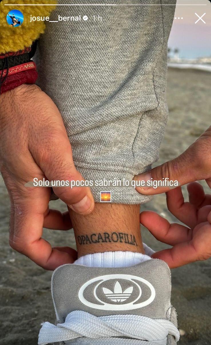 El tatuaje de Josué Bernal