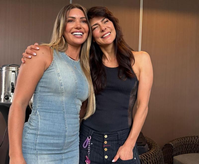 Tonka Tomicic compartió con Faloon Larraguibel, candidata a reina de Viña.